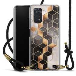 Carry Case Transparent Leather black/gold