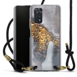 Carry Case Transparent Leather black/gold