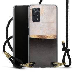 Carry Case Transparent Leather black/gold