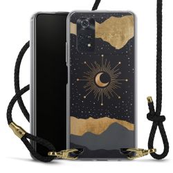 Carry Case Transparent Leather black/gold