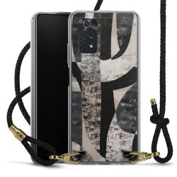 Carry Case Transparent Leather black/gold