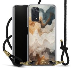 Carry Case Transparent Leather black/gold