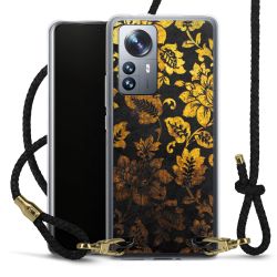 Carry Case Transparent Leather black/gold