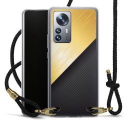 Carry Case Transparent Leather black/gold