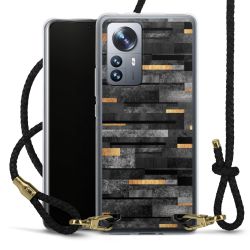 Carry Case Transparent Leather black/gold