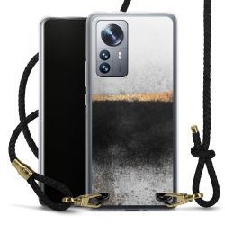 Carry Case Transparent Leather black/gold