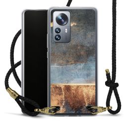 Carry Case Transparent Leather black/gold