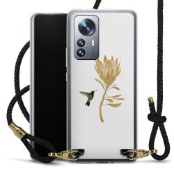 Carry Case Transparent Leather black/gold