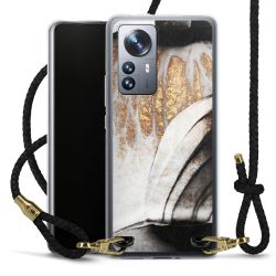 Carry Case Transparent Leather black/gold