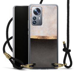 Carry Case Transparent Leather black/gold