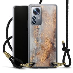 Carry Case Transparent Leather black/gold