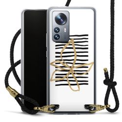 Carry Case Transparent Leather black/gold