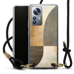 Carry Case Transparent Leather black/gold