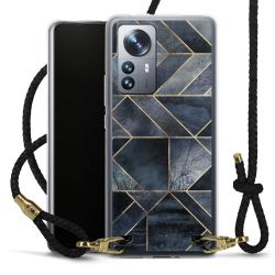 Carry Case Transparent Leather black/gold