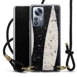 Carry Case Transparent Leather black/gold