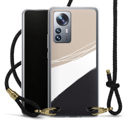 Carry Case Transparent Leather black/gold