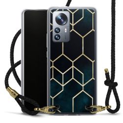 Carry Case Transparent Leather black/gold