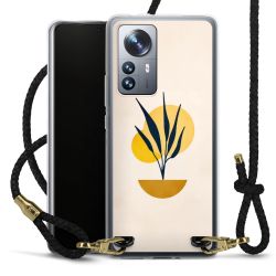 Carry Case Transparent Leather black/gold