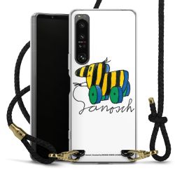 Carry Case Transparent Leather black/gold