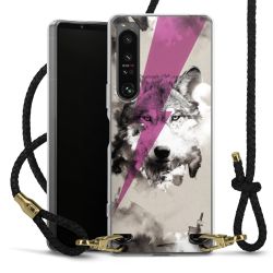 Carry Case Transparent Leather black/gold