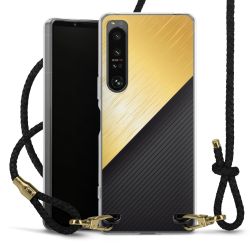 Carry Case Transparent Leather black/gold