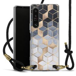 Carry Case Transparent Leather black/gold