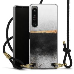 Carry Case Transparent Leather black/gold