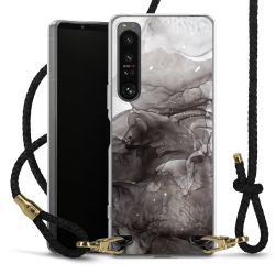 Carry Case Transparent Leather black/gold