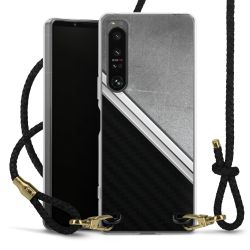 Carry Case Transparent Leather black/gold