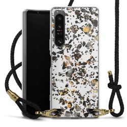 Carry Case Transparent Leather black/gold