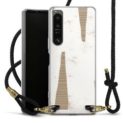 Carry Case Transparent Leather black/gold