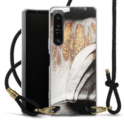 Carry Case Transparent Leather black/gold