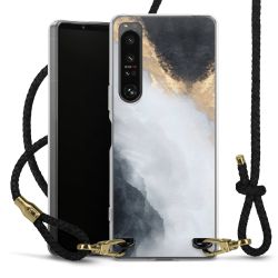 Carry Case Transparent Leather black/gold