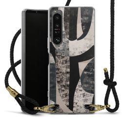 Carry Case Transparent Leather black/gold