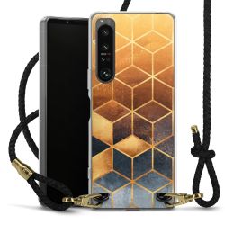 Carry Case Transparent Leather black/gold