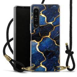 Carry Case Transparent Leather black/gold