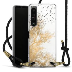 Carry Case Transparent Leather black/gold