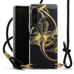 Carry Case Transparent Leather black/gold