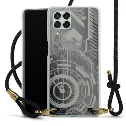 Carry Case Transparent Leather black/gold