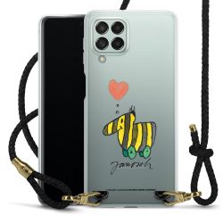 Carry Case Transparent Leather black/gold