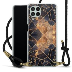 Carry Case Transparent Leather black/gold