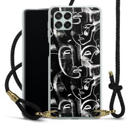 Carry Case Transparent Leather black/gold