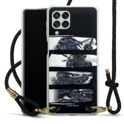 Carry Case Transparent Leather black/gold