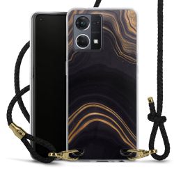 Carry Case Transparent Leather black/gold