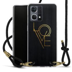 Carry Case Transparent Leather black/gold