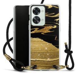 Carry Case Transparent Leather black/gold