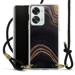 Carry Case Transparent Leather black/gold