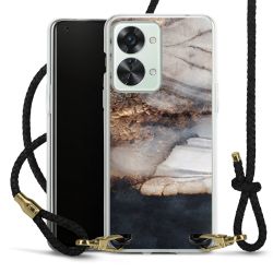 Carry Case Transparent Leather black/gold