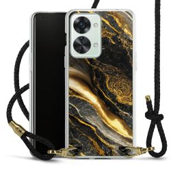 Carry Case Transparent Leather black/gold