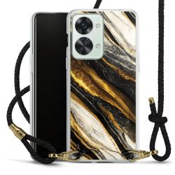 Carry Case Transparent Leather black/gold